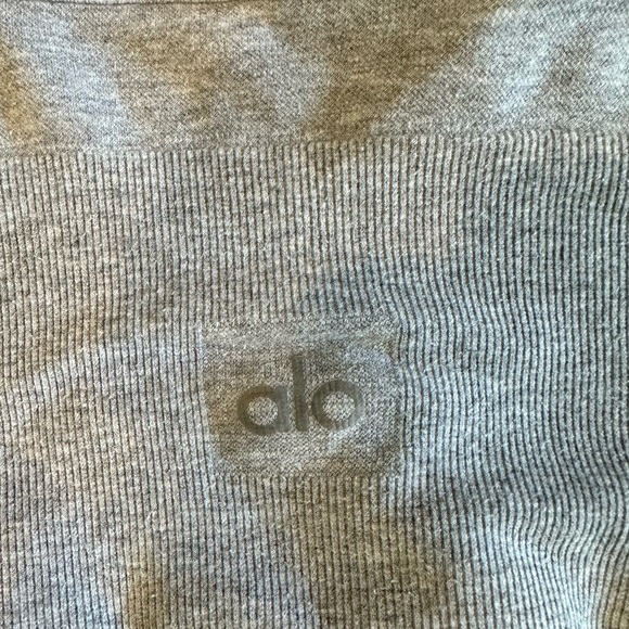 Alo Yoga Delight Grey Triangle Sports Bra Size M - Picture 3 of 4